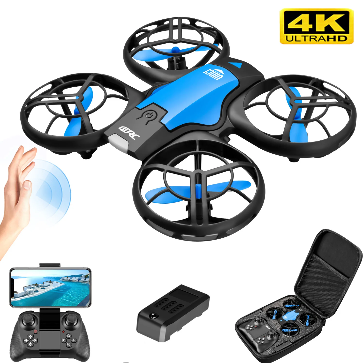 Drone Battery Case - Novo Mini Drone V8 4K Profissional