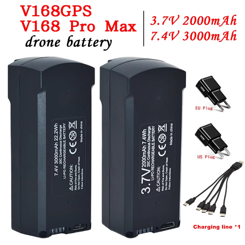 Drone Battery Lipo - Bateria GPS V198 7.4V 3000mAh para