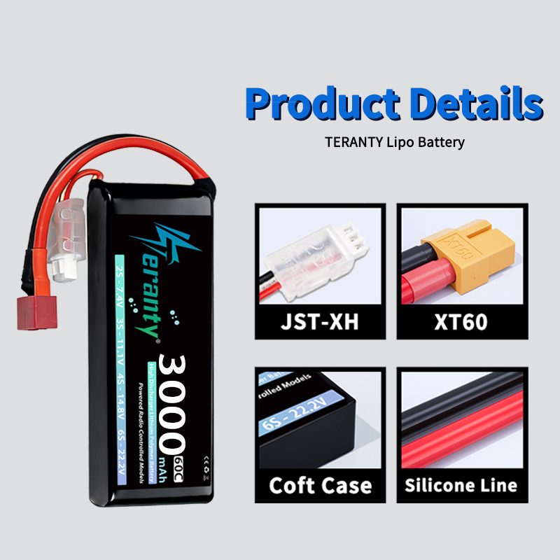 Bateria Lipo TERANTY 2S 3000mA - Drone Battery 3S avaliação e preço