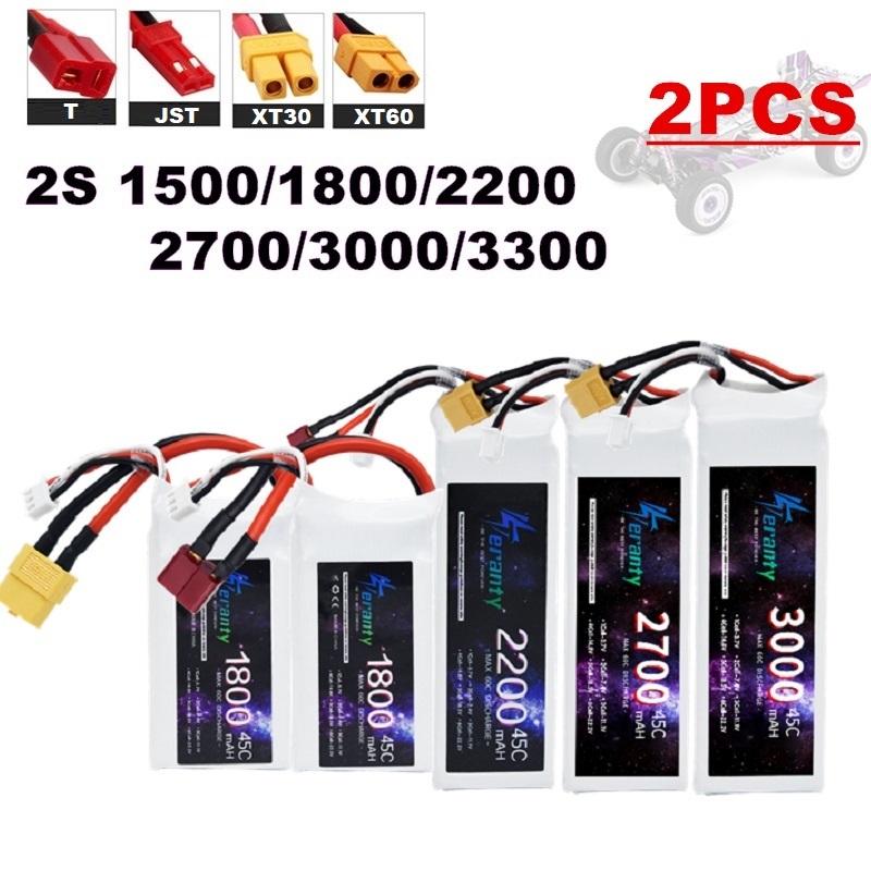 2 peças 7.4v lipo 2s bateria 1 - Drone Battery Lipo avaliação e preço