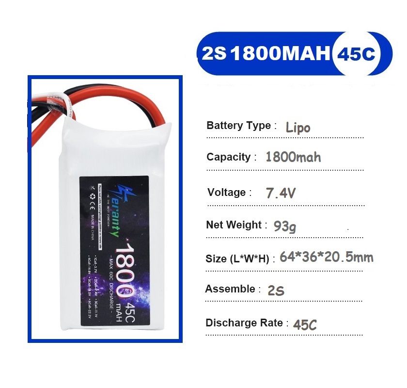 2 peças 7.4v lipo 2s bateria 1 - Drone Battery Lipo avaliação e preço