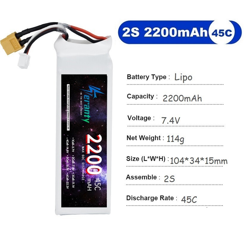 2 peças 7.4v lipo 2s bateria 1 - Drone Battery Lipo avaliação e preço