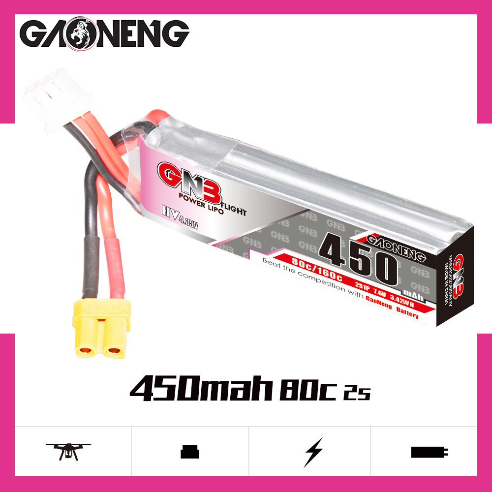 Bateria lipo gnb hv 2s 7.6v 45 - Drone Battery 3S avaliação e preço