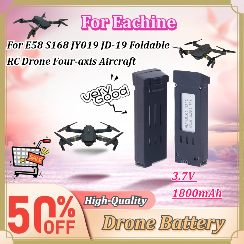 Bateria Recarregável 3.7V 1800 - Eachine Drone E58 avaliação e preço