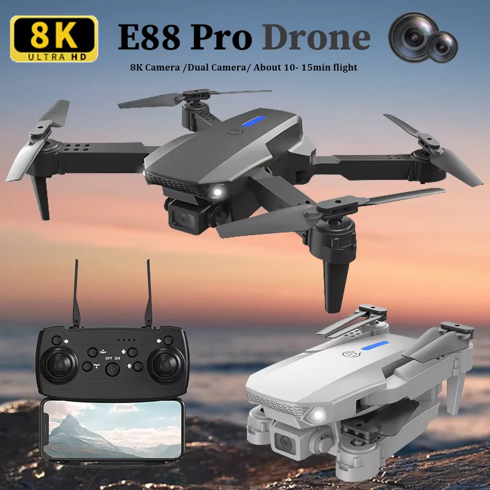 Drone RC Profissional 2025 E88 - Eachine Drone E58 avaliação e preço