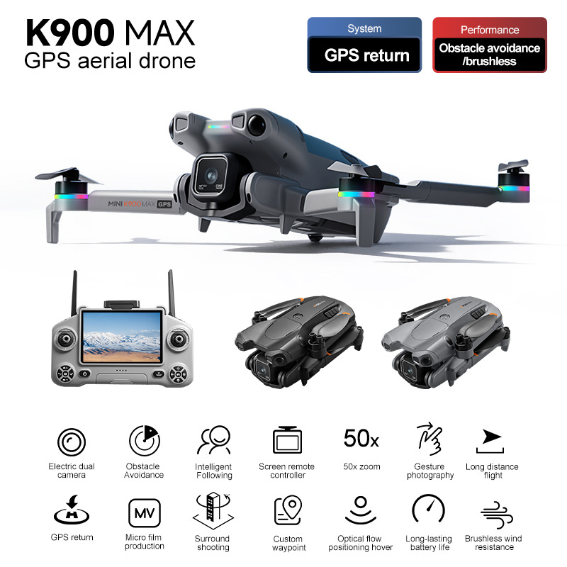 Kit de Drone K900 Max com Cont - Jjrc Drone X12 avaliação e preço